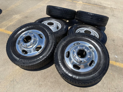17" Ford F-350 Dually OEM 10477 10478 rims wheels SET tires MICHELIN A/T2