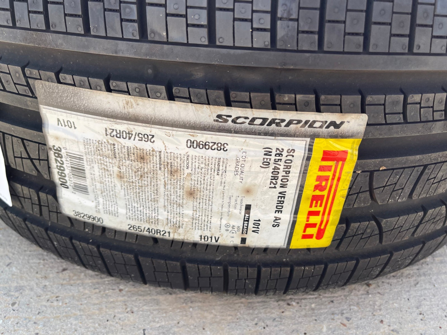 265/40/21 Pirelli Scorpion Verde A/S tire 265/40R21  101V M+S N EO NEO BRAND NEW