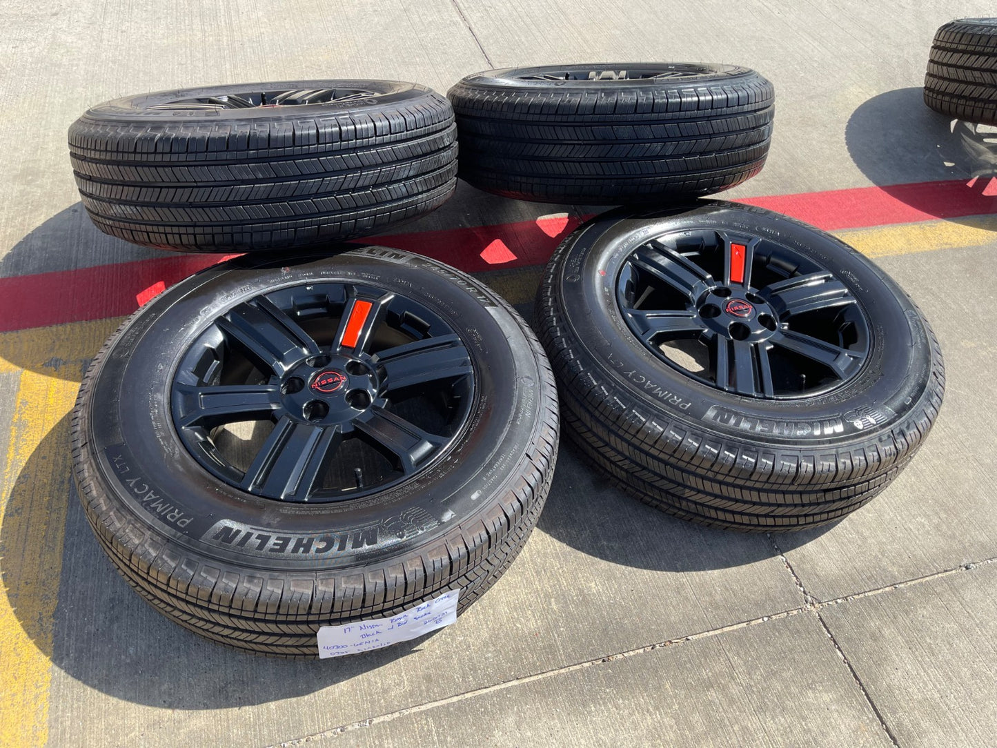 17" Nissan Rogue OEM Rock Creek wheels rims SET Pathfinder Murano MICHELIN NEW