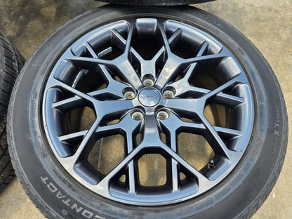 21" Jeep Grand Cherokee L OEM wheels rims 9291 Durango tires CONTINENTAL