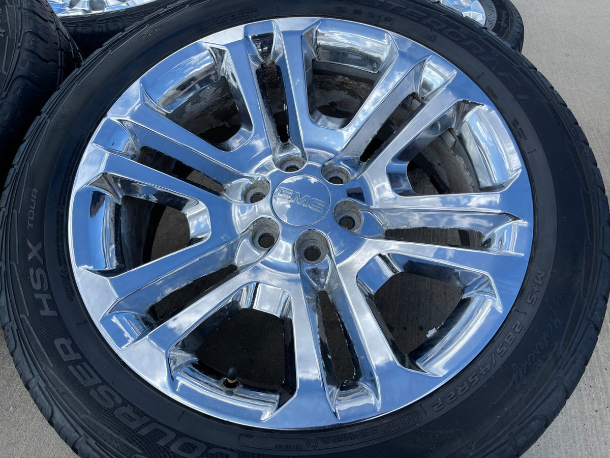22" GMC Yukon DENALI OEM 4741 wheels rims tires Sierra SET DISCOUNTED