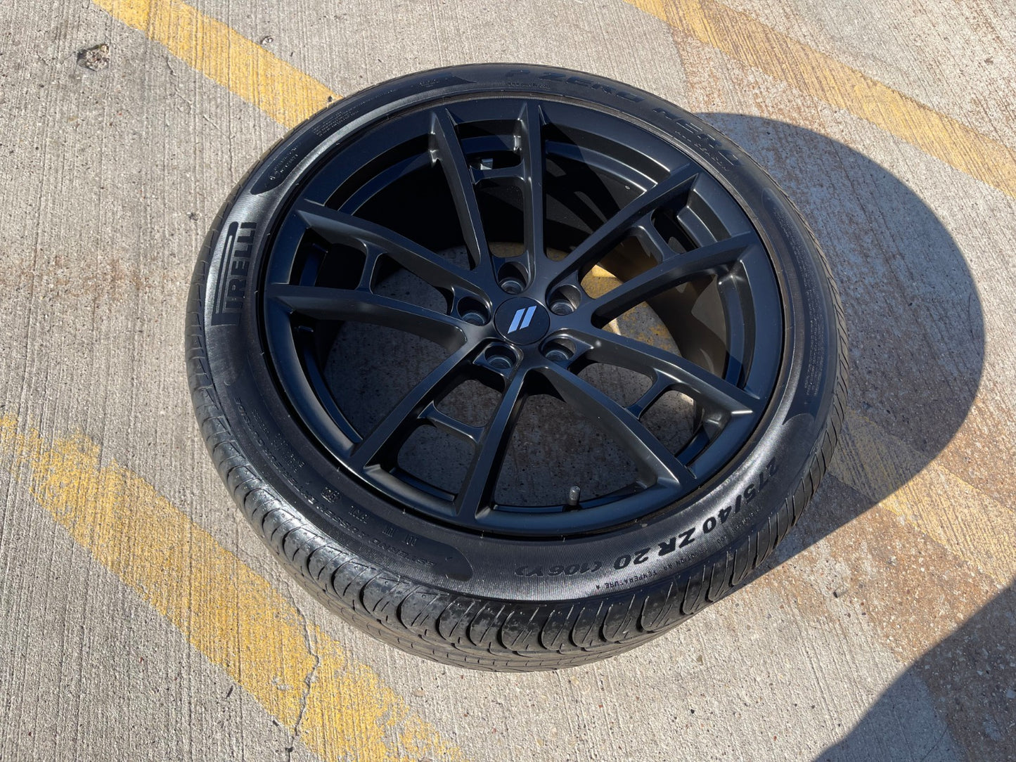 (1) 20" Dodge Charger SRT HELLCAT OEM 2605 2715 wheel rim tire spare PIRELLI