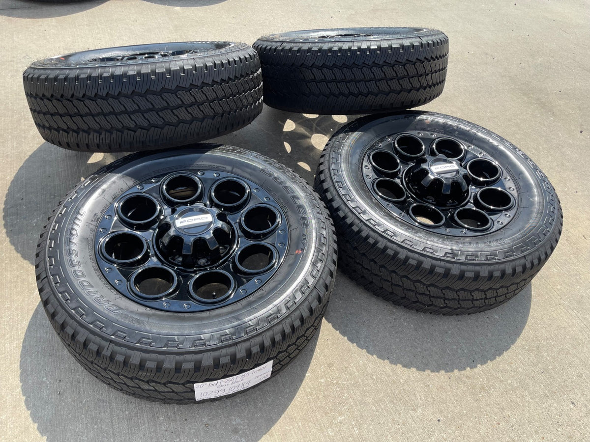 20" Ford F-250 F-350 OEM TREMOR wheels rims SET 10299 10484 BRIDGESTONE SET NEW