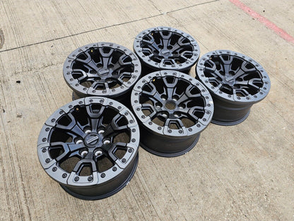 (4) 17" Ford F-150 Raptor Bronco R OEM BEADLOCK rims wheels 2023 2024 2025 NEW