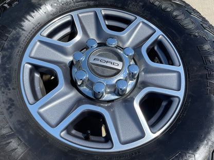 18" Ford F-250 F-350 Lariat FX-4 OEM wheels 10480 10298 tires GOODEYAR M/T 35"
