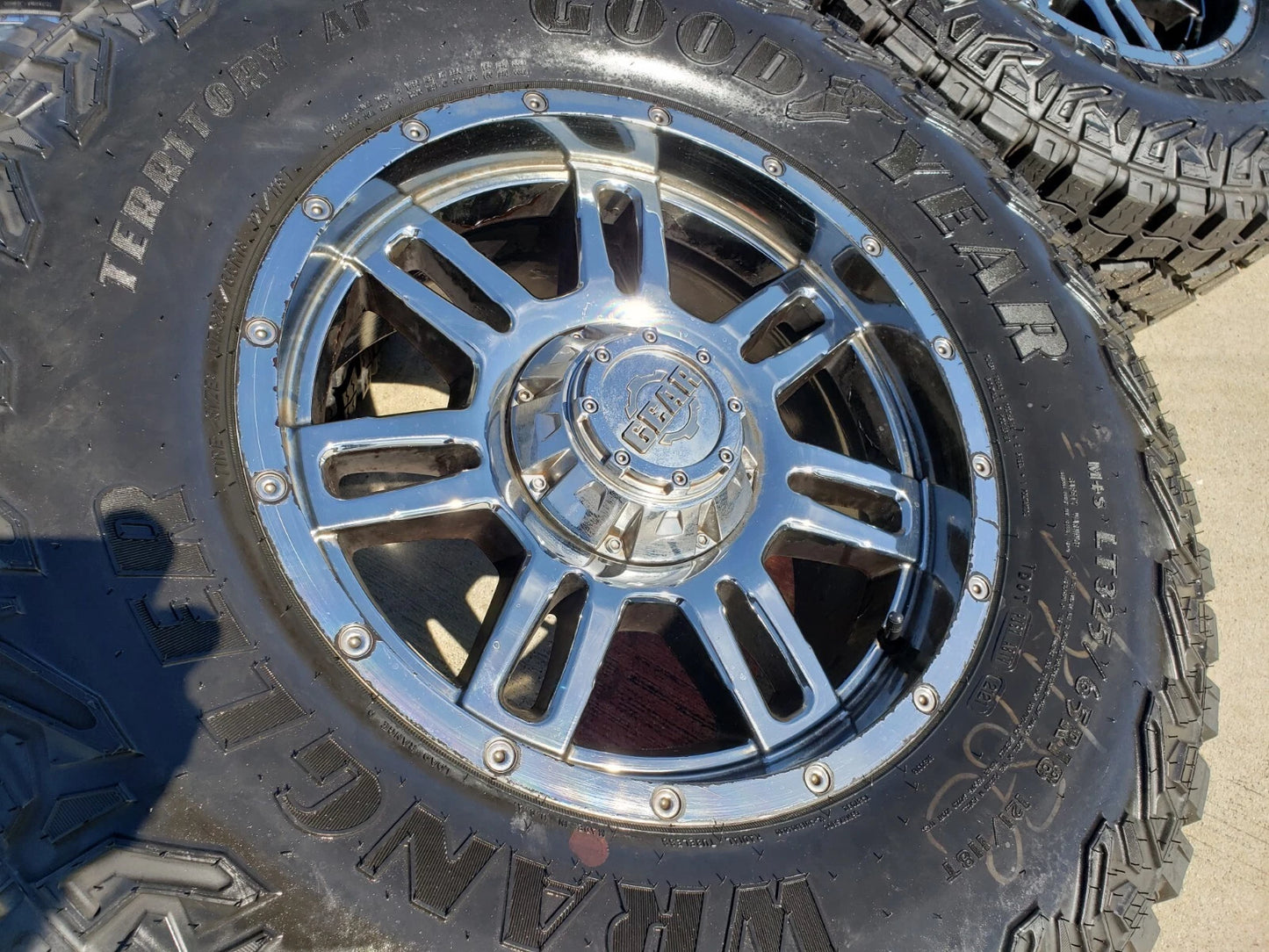 18x9 GEAR 737 wheels rims tires Ford F-150 Chevy RAM 1500 Tacoma 6x139 6x135