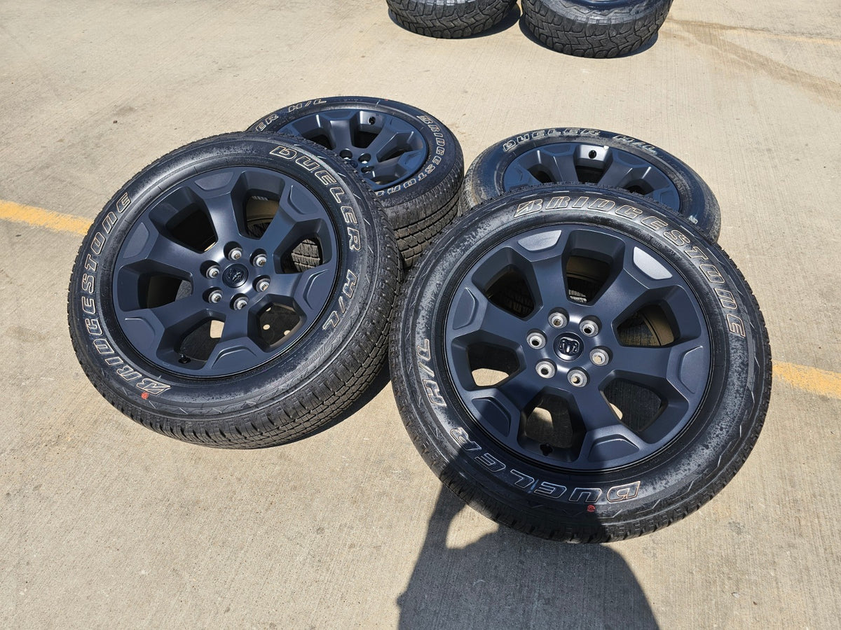 20" Dodge Ram 1500 OEM Laramie Black 2462 2680 wheels rims 2026 2027 SET NEW