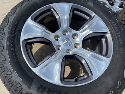 20" Dodge Ram 1500 OEM Laramie LONG HORN wheels rims 2674 tires SET GOODYEAR