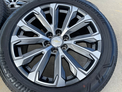 22" Chevy Tahoe Silverado Suburban OEM 14190 wheels rims SET 2025 2026 2027 NEW