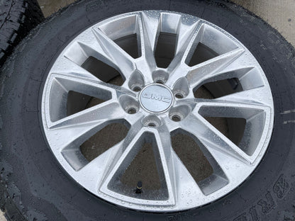 20" Chevy Tahoe Silverado LTZ 5920 OEM wheels rims Yukon BRIDGESTONE A/T NEW