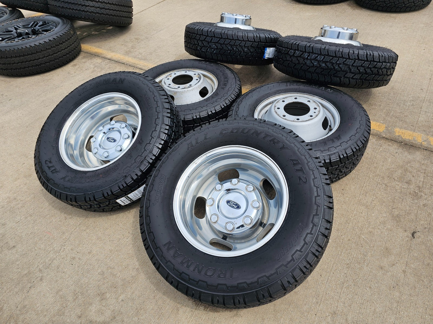17" Ford F-350 Dually OEM 10477 10478 rims wheels 2024 2025 2026 IRONMAN A/T NEW