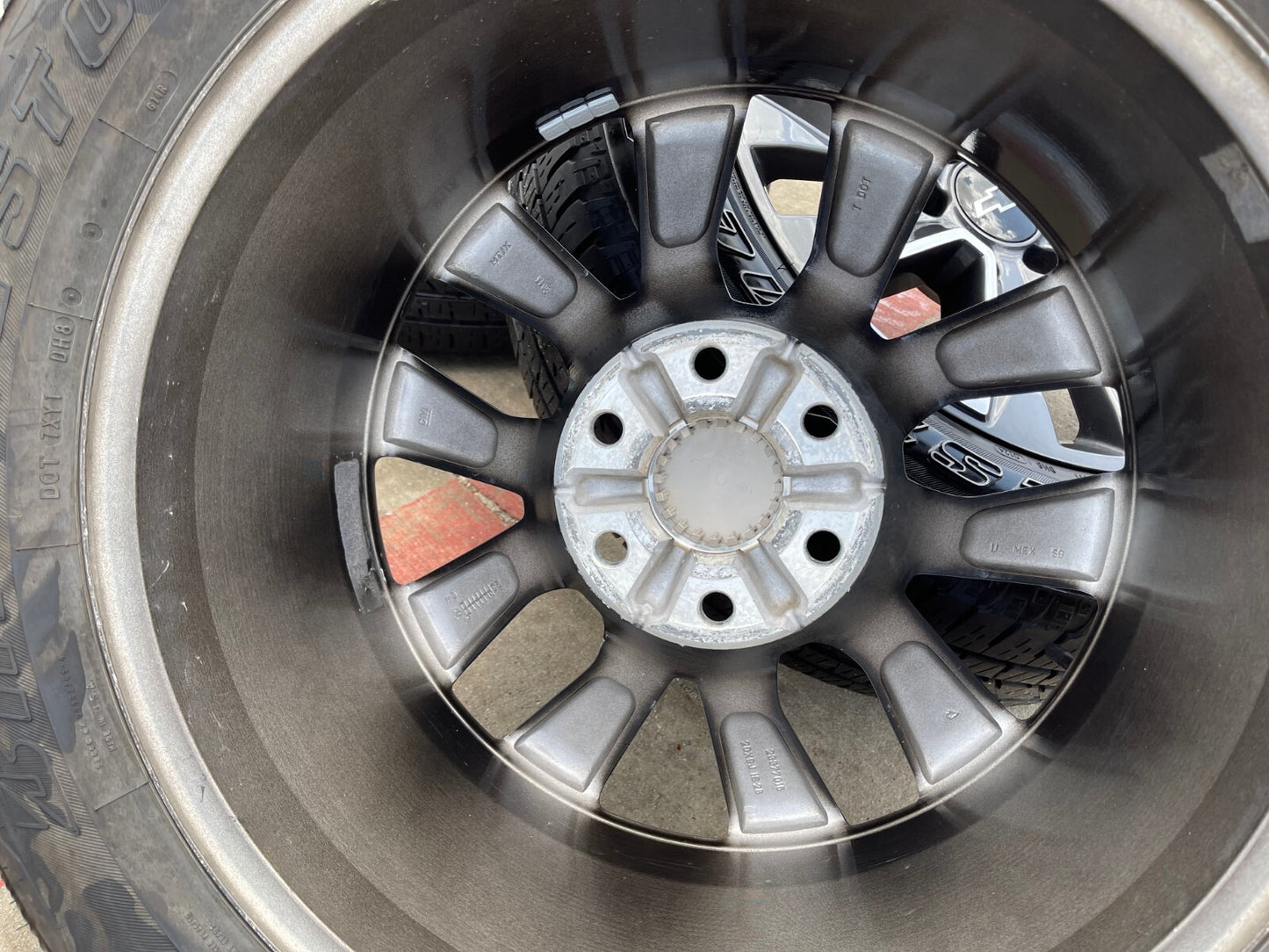 20" Chevy Tahoe Silverado OEM 5919 wheels rims GMC Yukon tires BRIDGESTONE