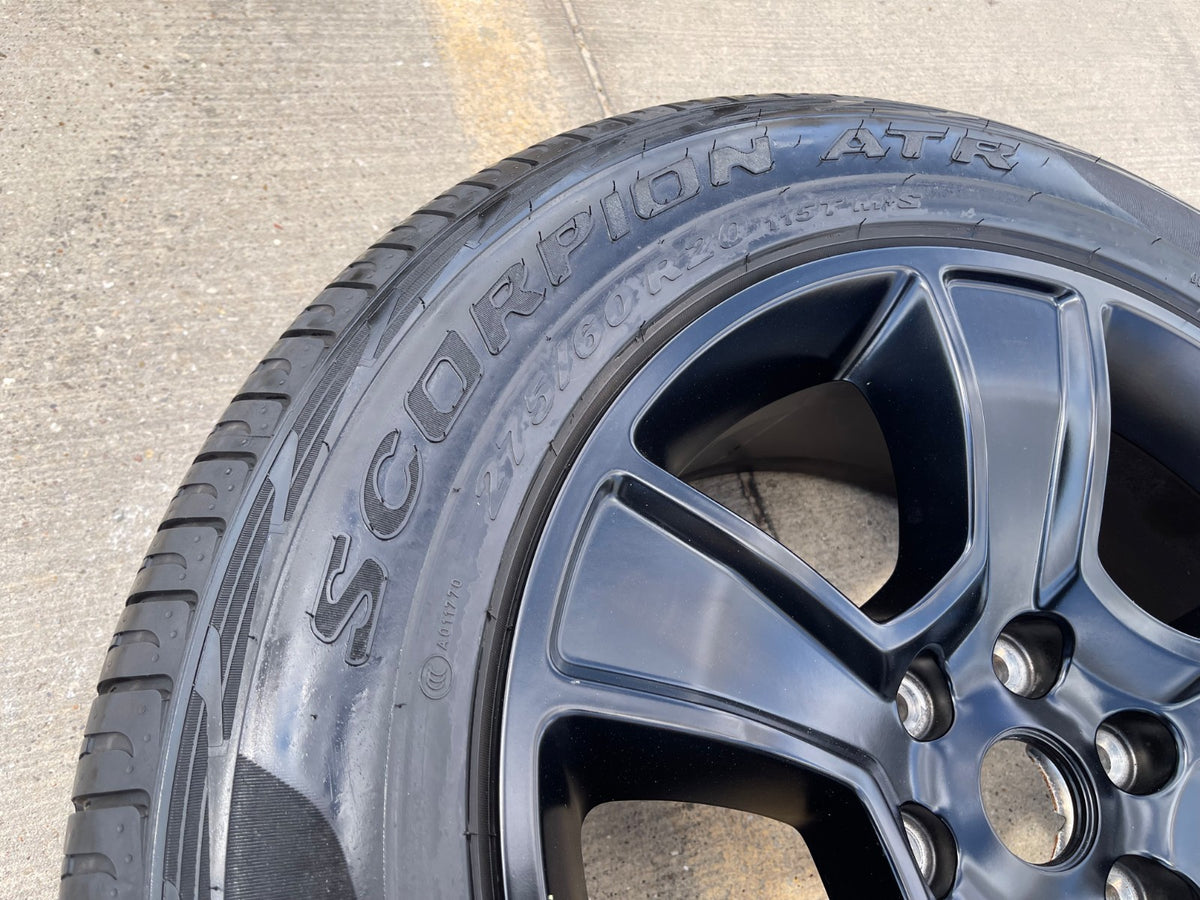 20" Dodge Ram 1500 OEM LIMITED Black 2676 2723 wheel rim PIRELLI A/TR single