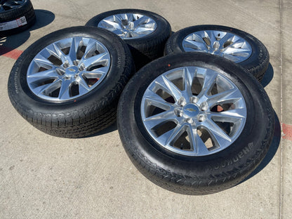 20" Chevy Tahoe Silverado LTZ 5920 OEM wheels rims Yukon HANKOOK A/T2 NEW