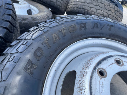 (6) 17" Ford F-350 Dually OEM rims wheels 3615 99016 tires SET A/T