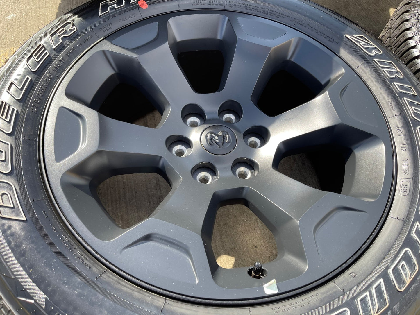 20" Dodge Ram 1500 OEM Laramie Black 2680 wheels rims tires 2024 2025 2026 NEW