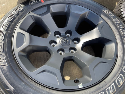20" Dodge Ram 1500 OEM Laramie Black 2680 wheels rims tires 2024 2025 2026 NEW