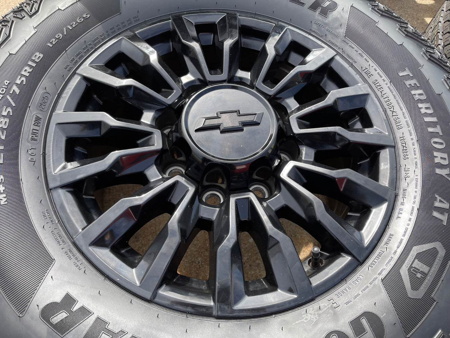 18" Chevy Silverado ALASKAN AT4X 2500 OEM 14031 wheels rims 2024 2025 2026 NEW