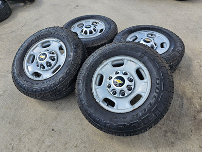 17" Chevy Silverado GMC Sierra 2500 OEM 8095 wheels rims DUELER Revo 3 A/T
