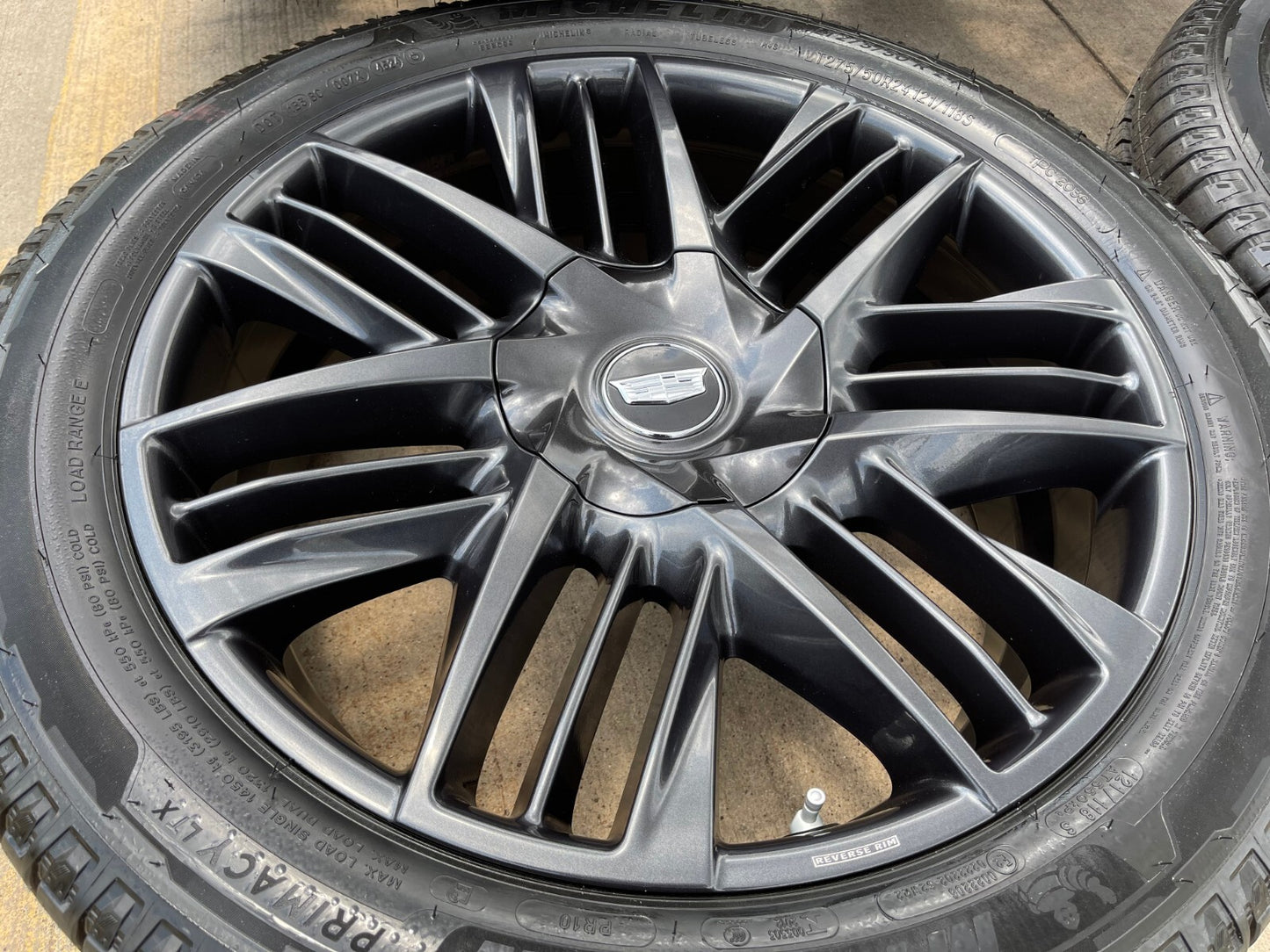 NEW 24" Cadillac Escalade IQ DEEP SPACE EV OEM wheels rims Hummer SET 2025-2027