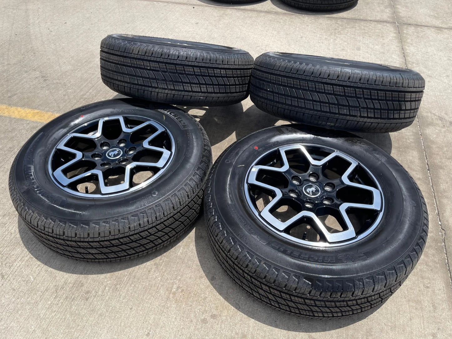 18" Ford Ranger wheels rims tires black 95213 tires 2023 2024 2025 2026 NEW