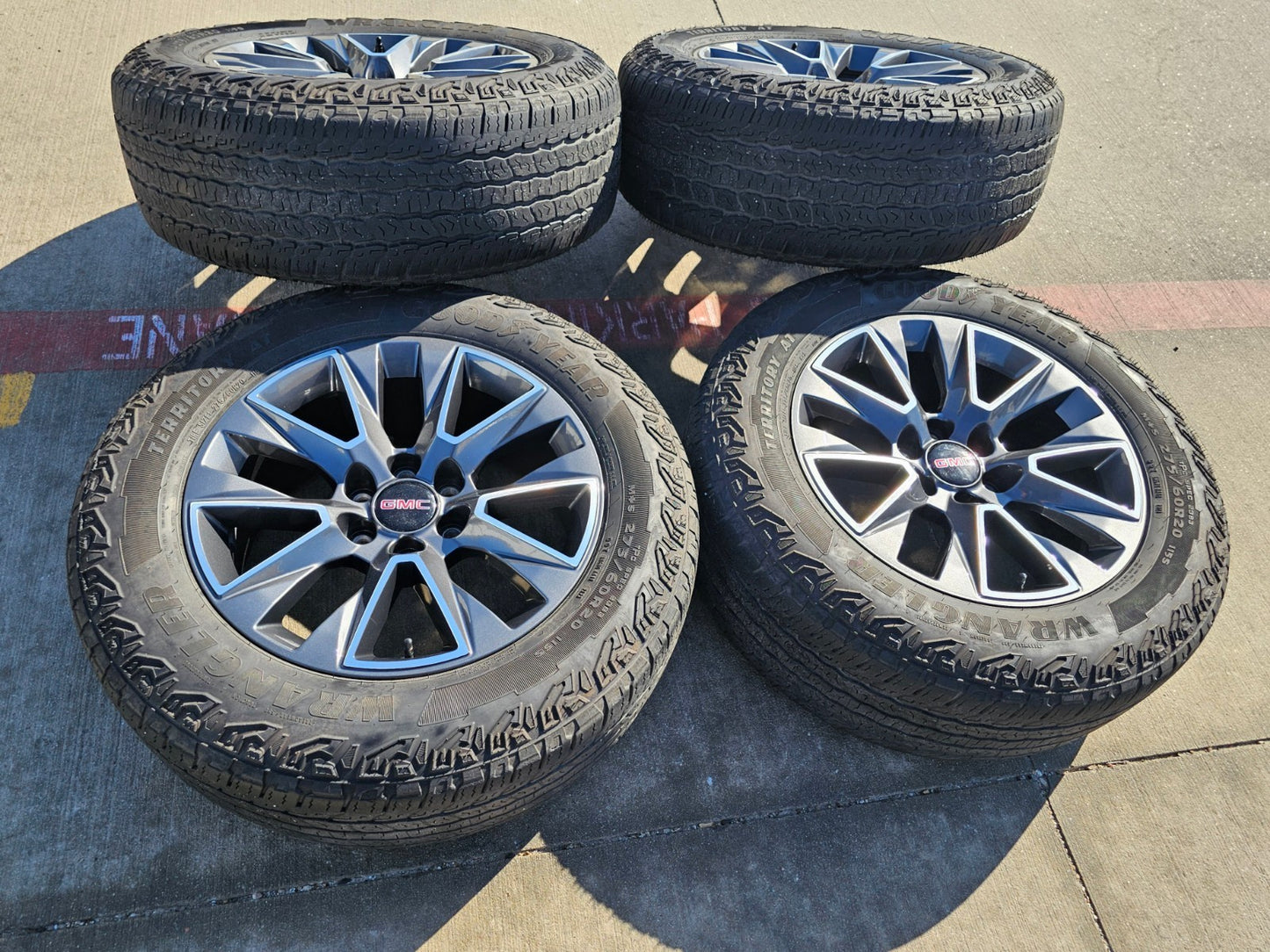20" Chevy Tahoe Silverado OEM 5919 wheels rims GMC Yukon tires GOODYEAR