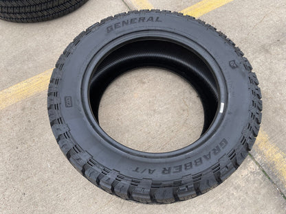 (1) 33x12.5x20 General Grabber A/TX tire 35x12.50R20 114S LT 10 PLY LRE M+S NEW