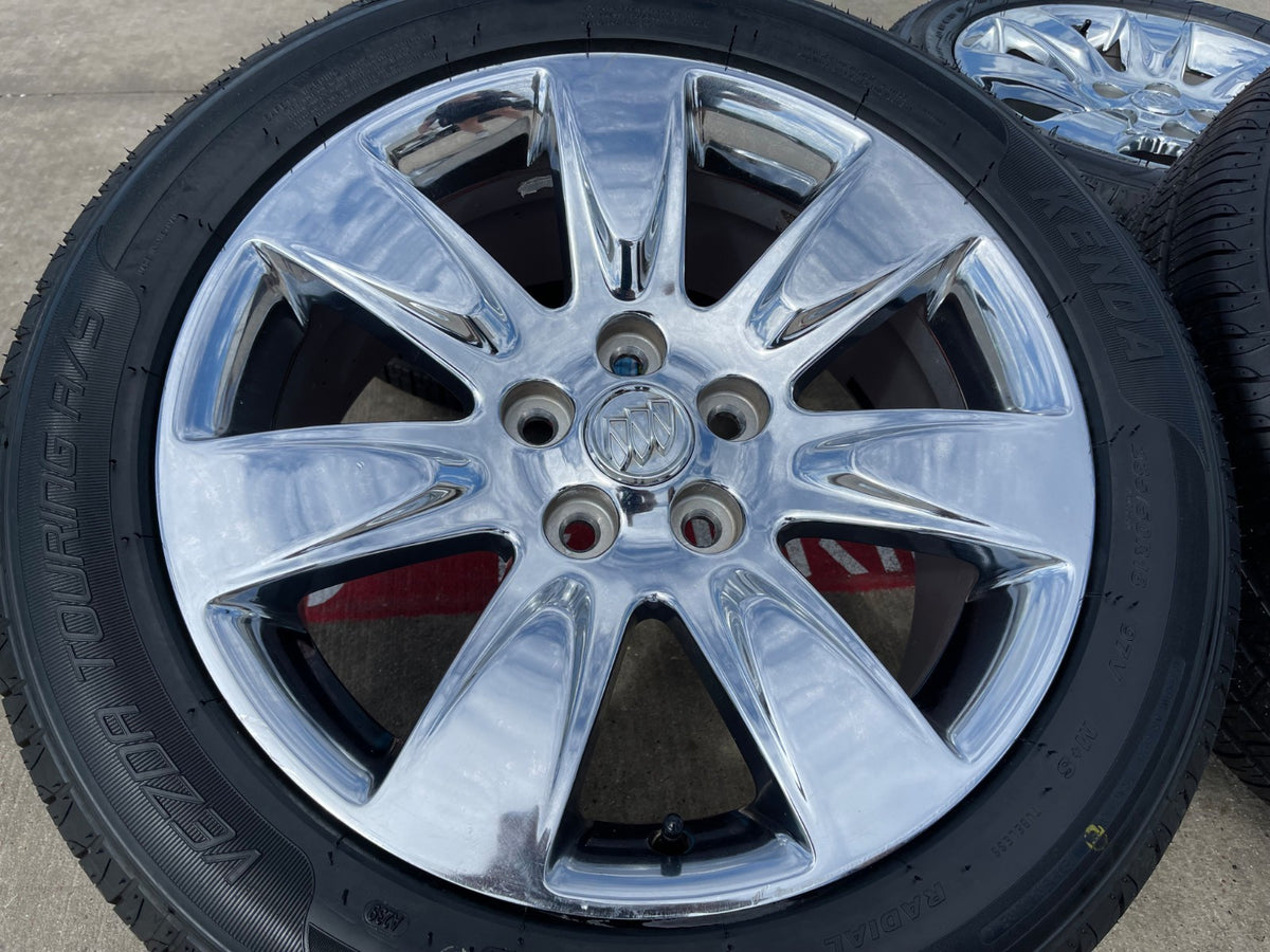 18" Buick Regal Lacrosse Allure OEM 4095 wheels rims CHROME NEW tires
