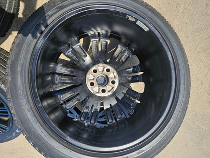22" Land Rover Range DEFENDER OEM 72328 72331 wheels rims black PIRELLI