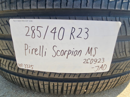 (1) 285/40/23 Pirelli Scorpion MS PNCS tire 285/40R23 115Y XL Range Rover
