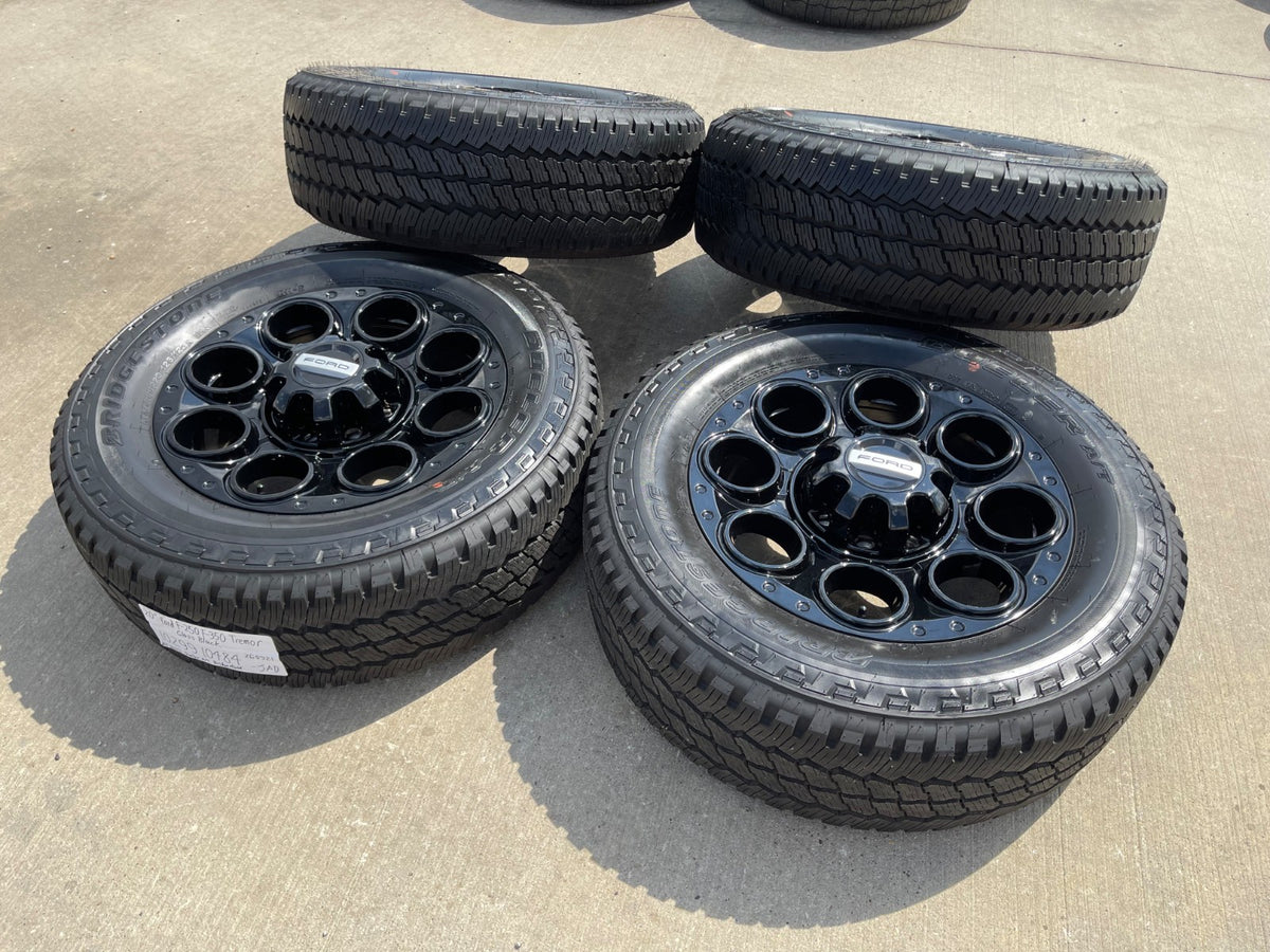 20" Ford F-250 F-350 OEM TREMOR wheels rims SET 10299 10484 BRIDGESTONE SET NEW