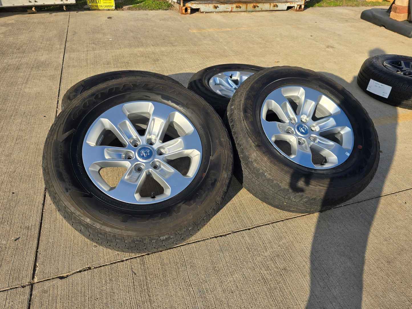 18" Dodge Ram 1500 OEM wheels rims 2672 tires GOODYEAR