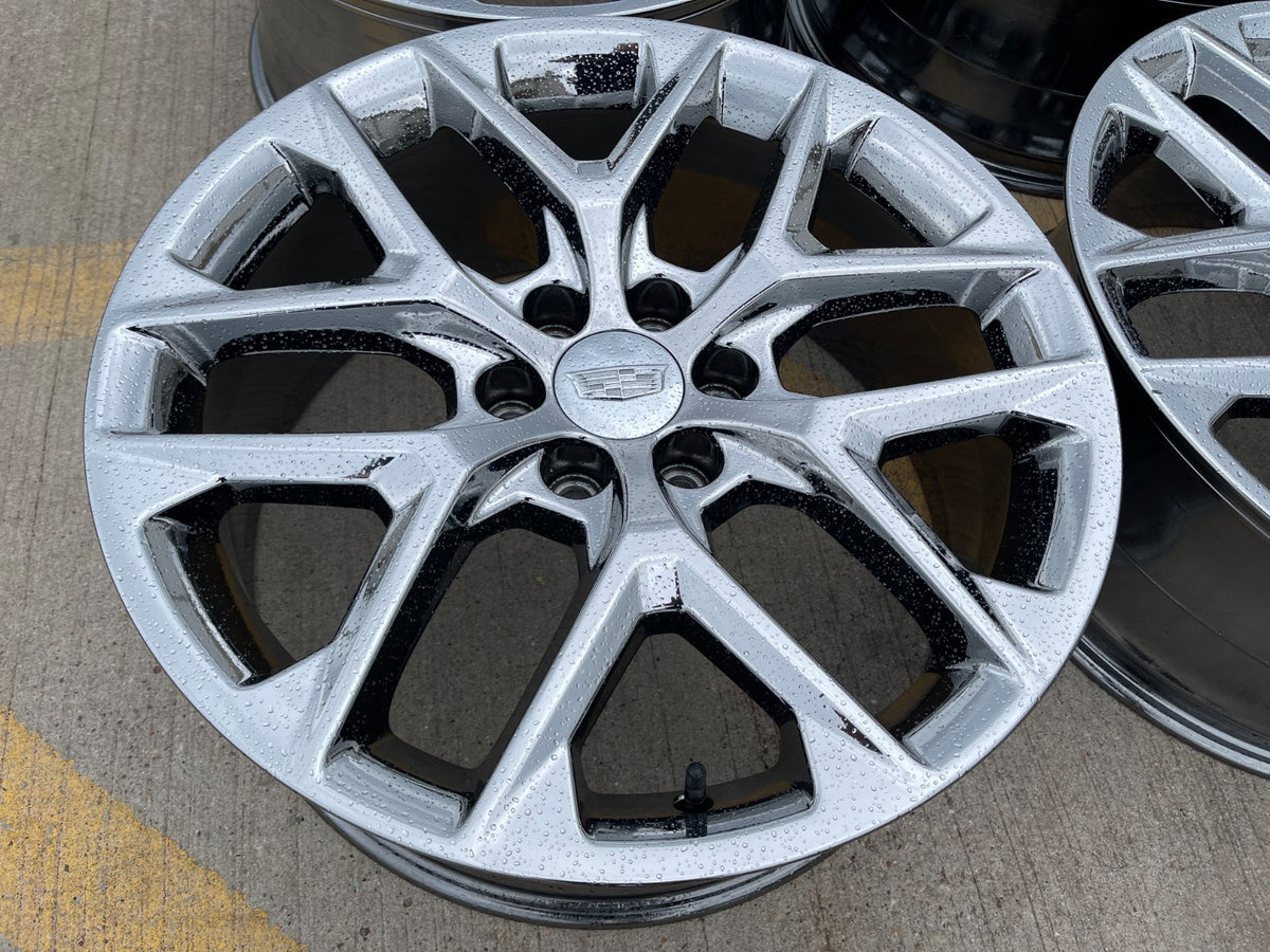 22" GMC Yukon Sierra DENALI OEM 14078 wheels rims CHROME 2025 2026 2027 SET NEW