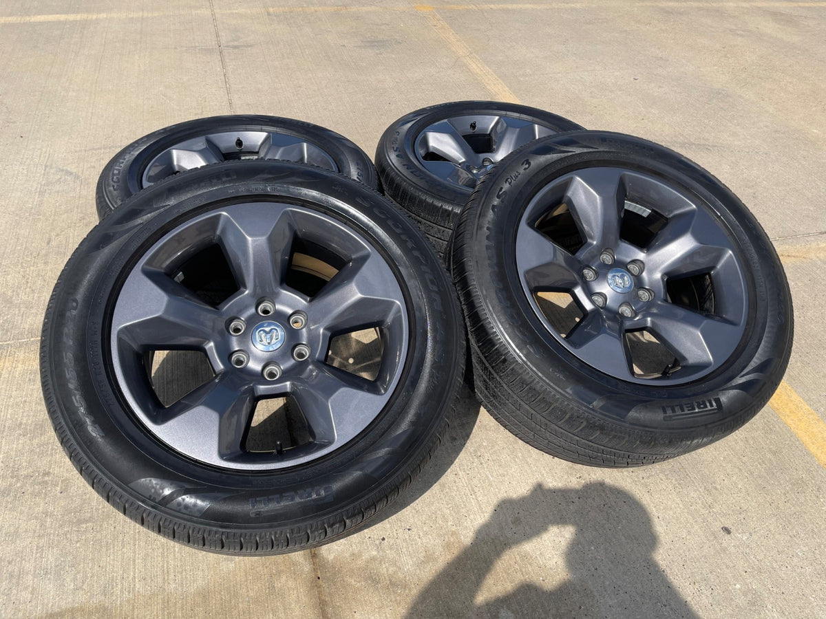 20" Ram 1500 OEM LIMITED Laramie wheels rims gray 2675 2722 PIRELLI