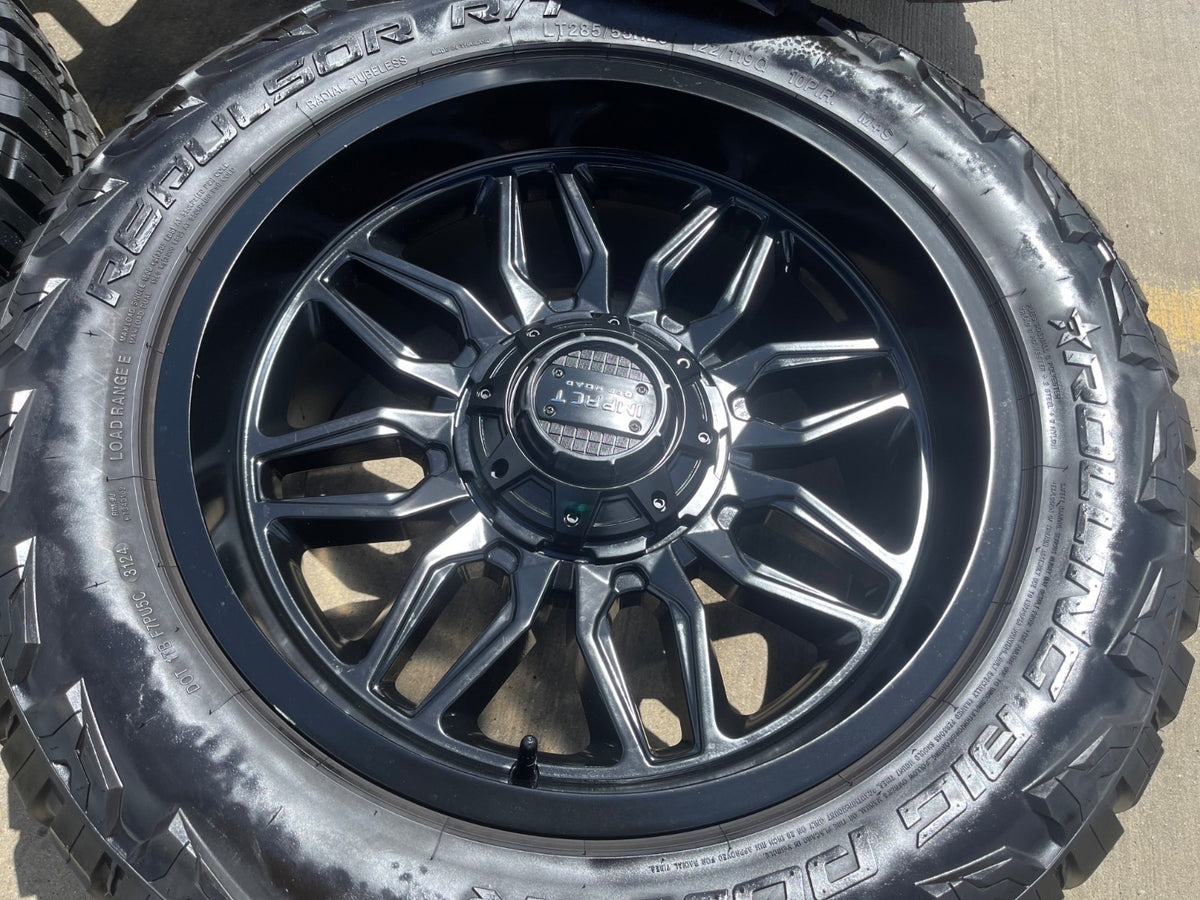 20" 20x10 Impact Off-Road 827 Silverado Ford F-150 RAM wheels rims 6x139 6x135