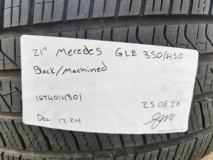 21" Mercedes GLE AMG OEM black wheels rims 85940 85941 tires 2024 2025 2026 2027