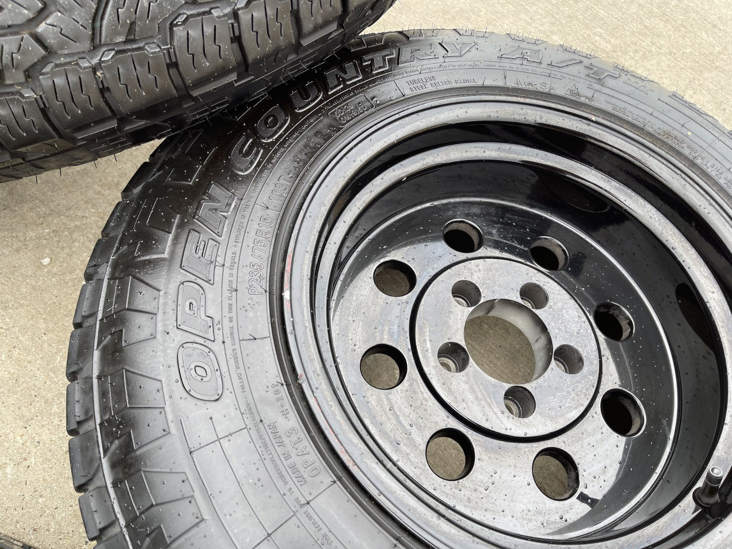 15" 15x10 Vision American Muscle 531 Jeep Wrangler wheels rims 5x114.3 5x4.5