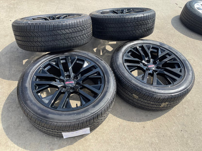 22" GMC Yukon Sierra OEM Chevy Silverado Tahoe 5903 wheels rims BRIDGESTONE SET