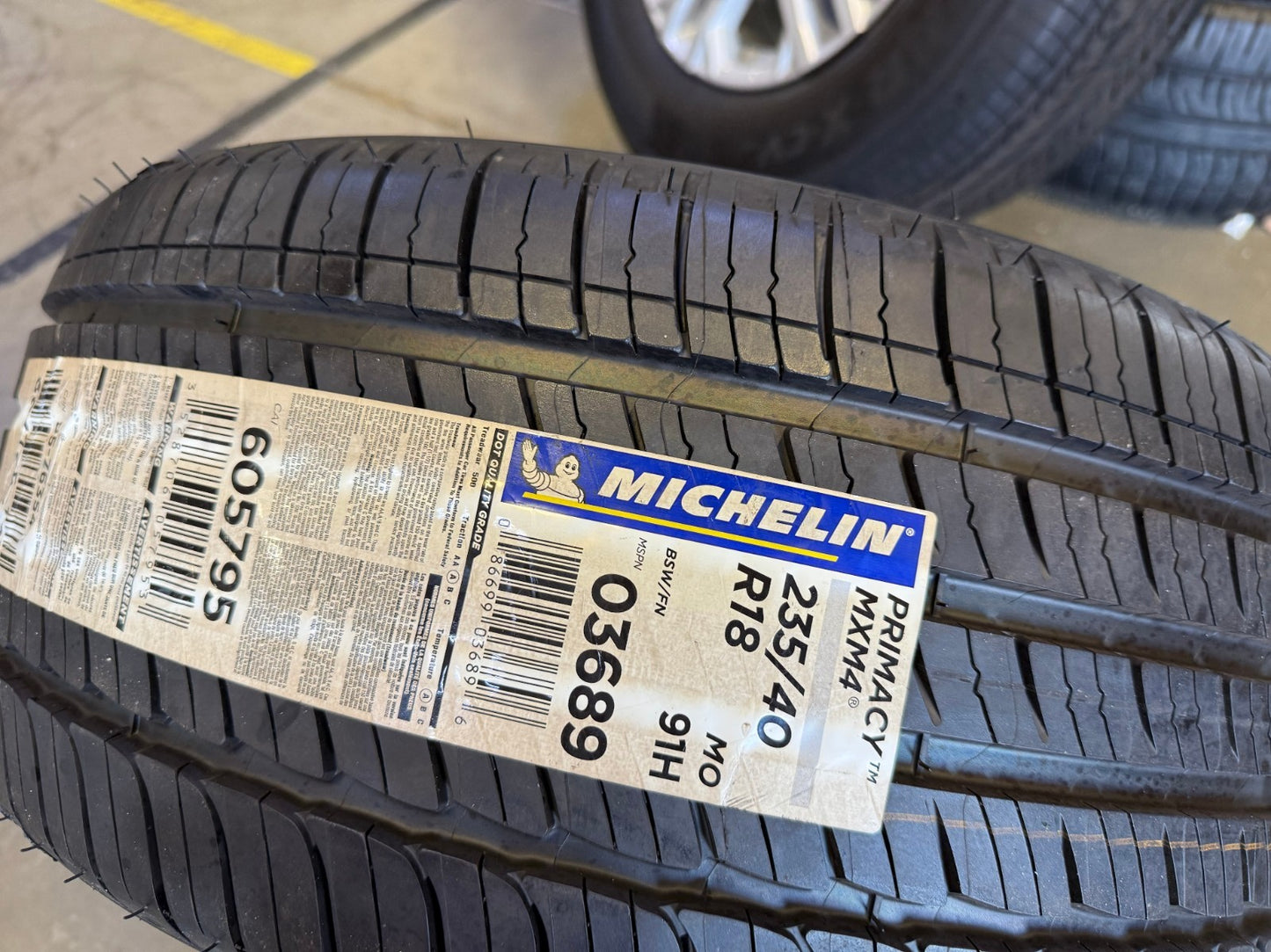 235/40/18 Michelin Primacy MXM4 tire 91H 235/40R18 NEW