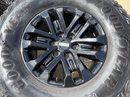 17" Ford F-150 Raptor OEM 96648 rims wheels tires SET GOODYEAR 35"