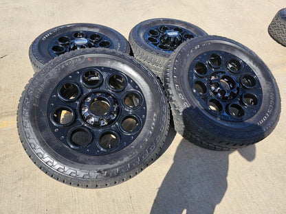 20" Ford F-250 F-350 OEM black TREMOR wheels rims 10299 tires BRIDGESTONE NEW