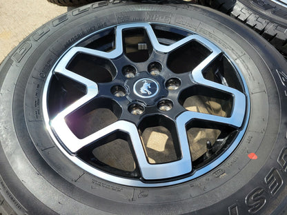 18" Ford Bronco wheels rims tires black 95213 Ranger 2023 2024 2025 2026 NEW