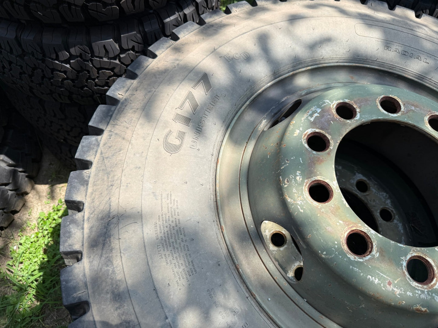 11x20 Military M35 M809 Series Budd 5 ton 6x6 rim wheel OEM 10x275 spare