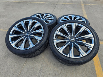 24" Cadillac Escalade PLATINUM OEM wheels rims V 2023 2024 2025 2026 2027 NEW