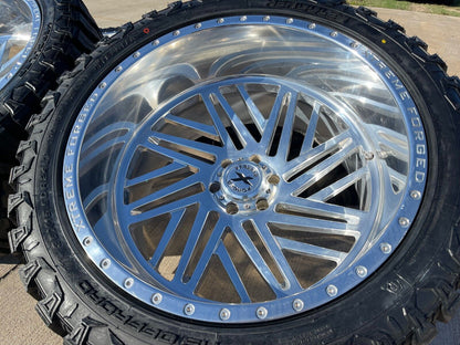 24x14 Xtreme Forged 009 wheels rims Chevy RAM 1500 Tacoma -76 6x139 6x5.5 35"