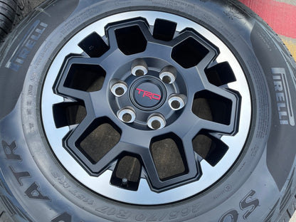17" Toyota Tacoma 4Runner TRD OEM 10638 wheels rims SET 2025 2026 PIRELLI AT NEW