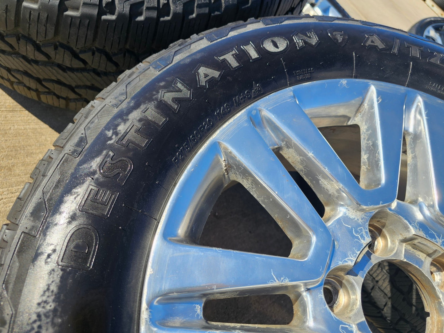 20" Toyota Tundra TSS TRD T Force OEM wheels rims 5x150 tires FIRESTONE A/T2
