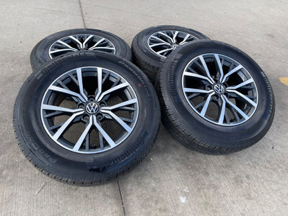 17" VW Tiguan OEM 70037 wheels rims tires 2020 2021 2022 2023 2024 2025 2026
