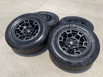 17" Toyota Tacoma 4Runner OEM wheels rims black SET TRD FJ BRIDGESTONE A/T NEW