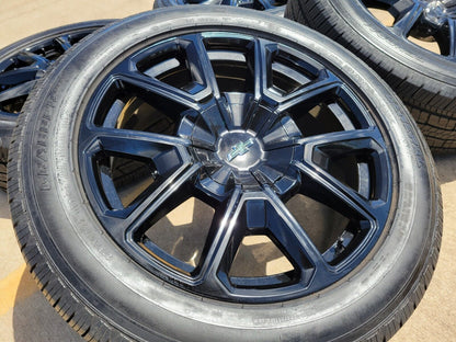 22" Chevy Tahoe Suburban RST OEM 14035 black wheels rims Silverado NEW